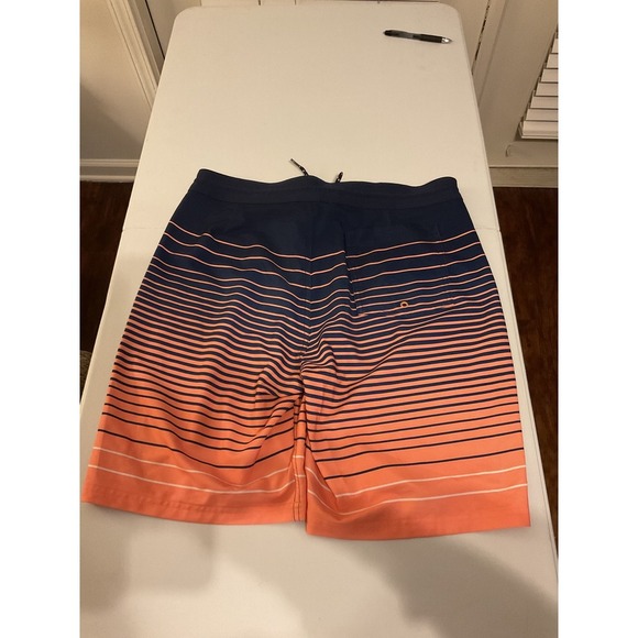 Old Navy Swim Trunks Gradient Stripe Quick Dry Board Shorts Size 34 - Picture 7 of 8